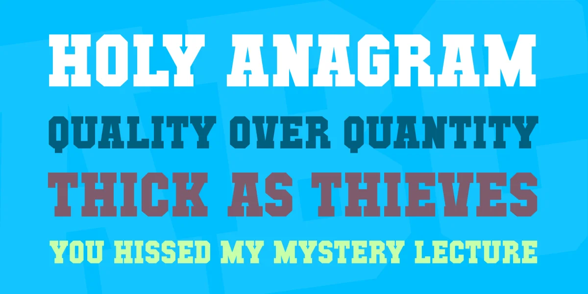 Mutant Academy Font Family preview 2