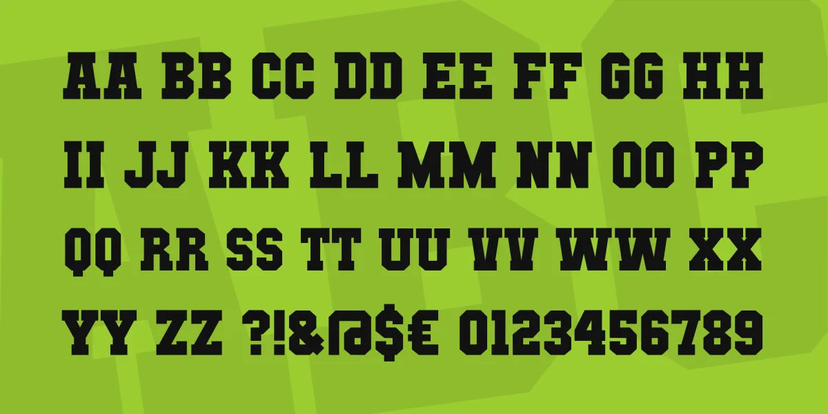 Mutant Academy Font Family preview 3