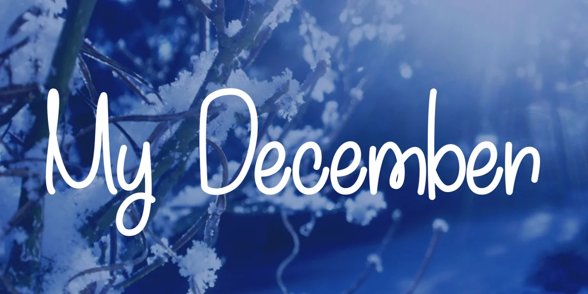 My December Font preview 2