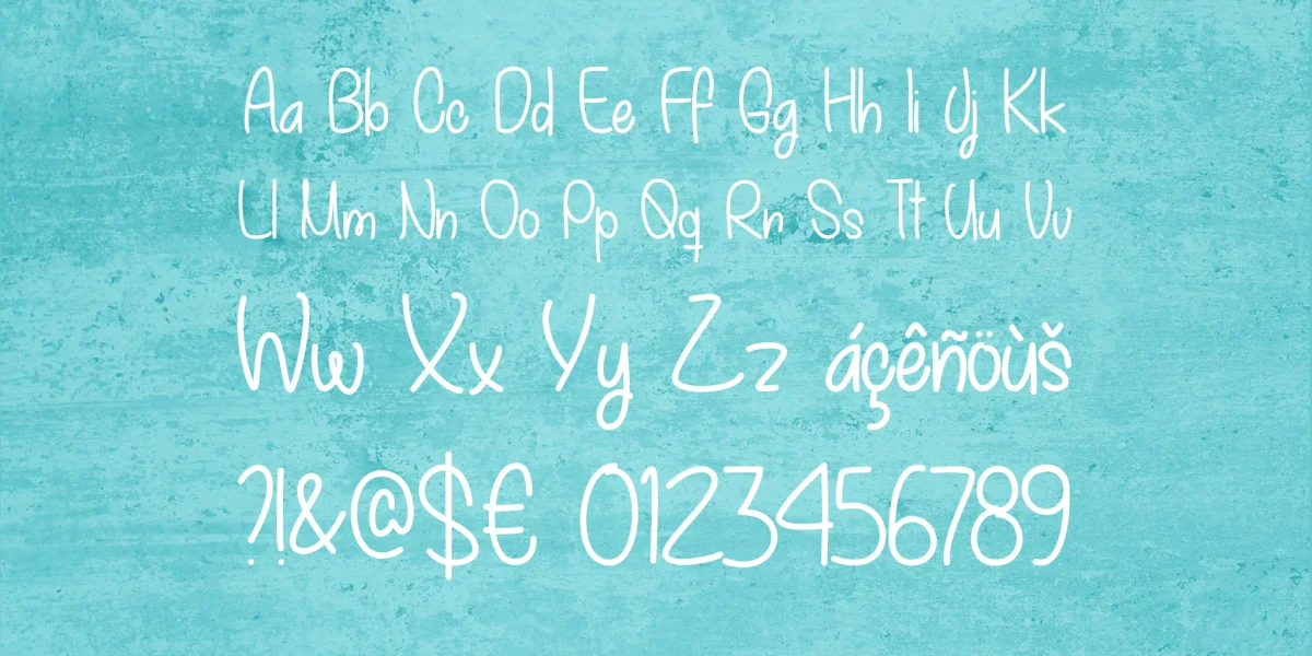 My December Font preview 5