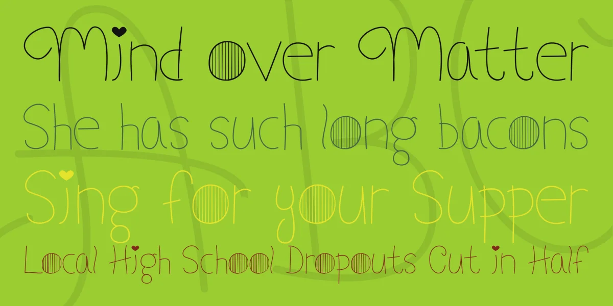 My Font Addiction Font preview 2