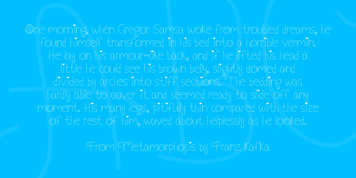 My Font Addiction Font preview 3