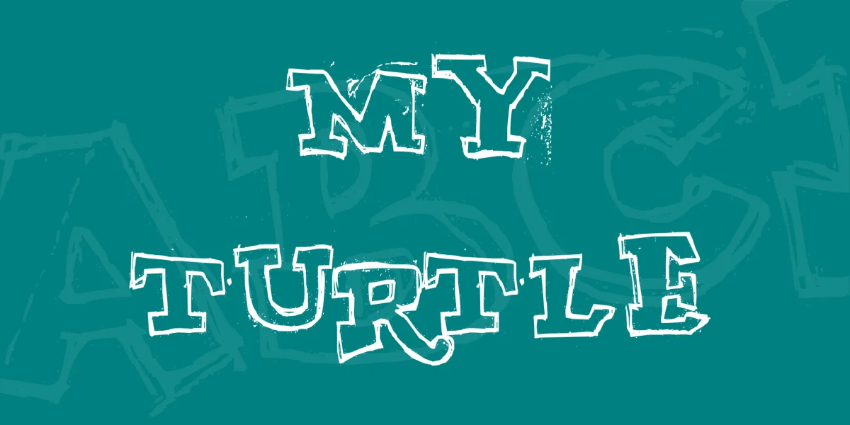 MY TURTLE Font preview 2