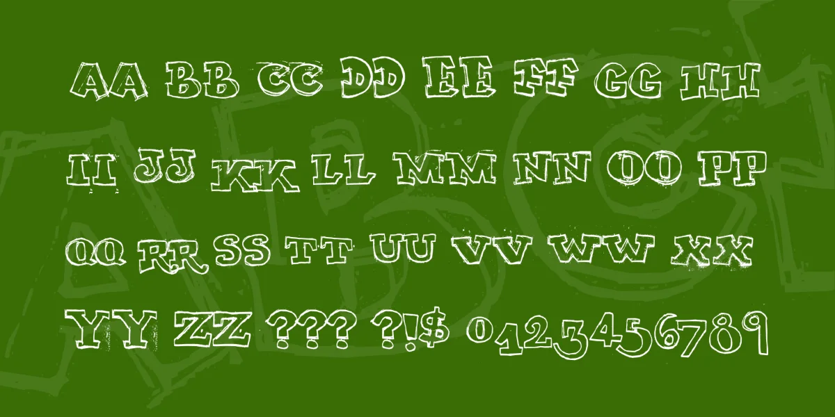 MY TURTLE Font preview 3