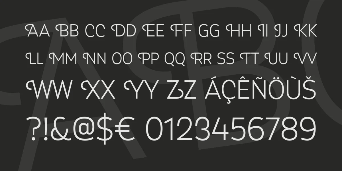 Myra 4F Caps Font Family preview 3
