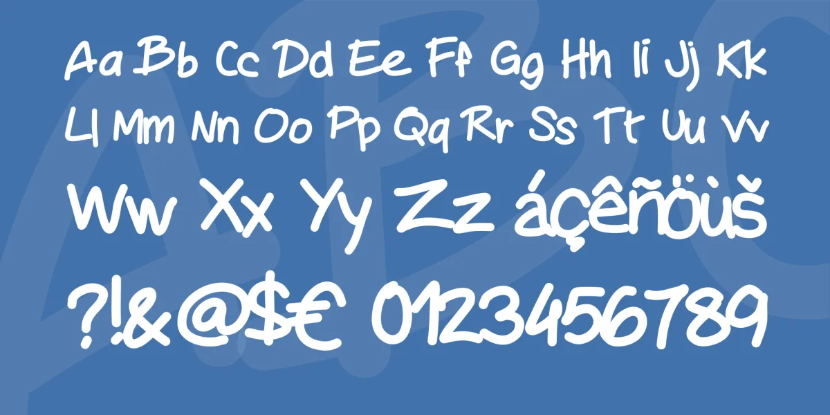 Mywriting Font preview 4