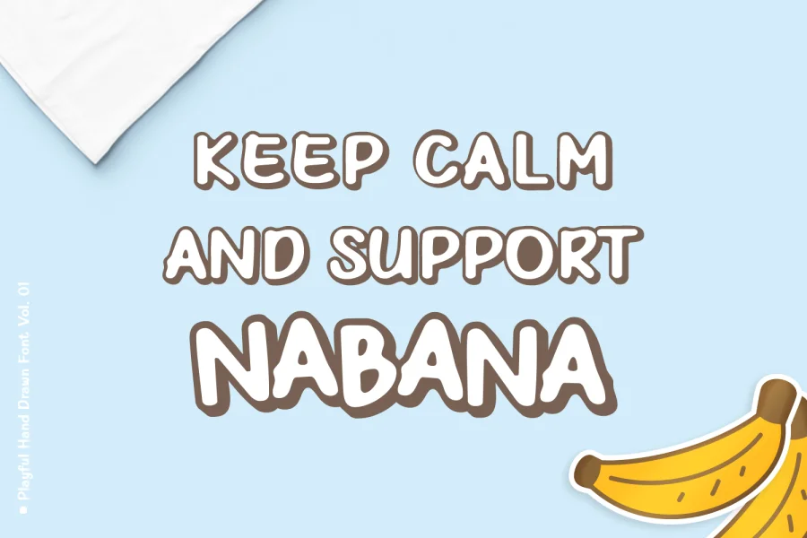 Nabana Font preview 3