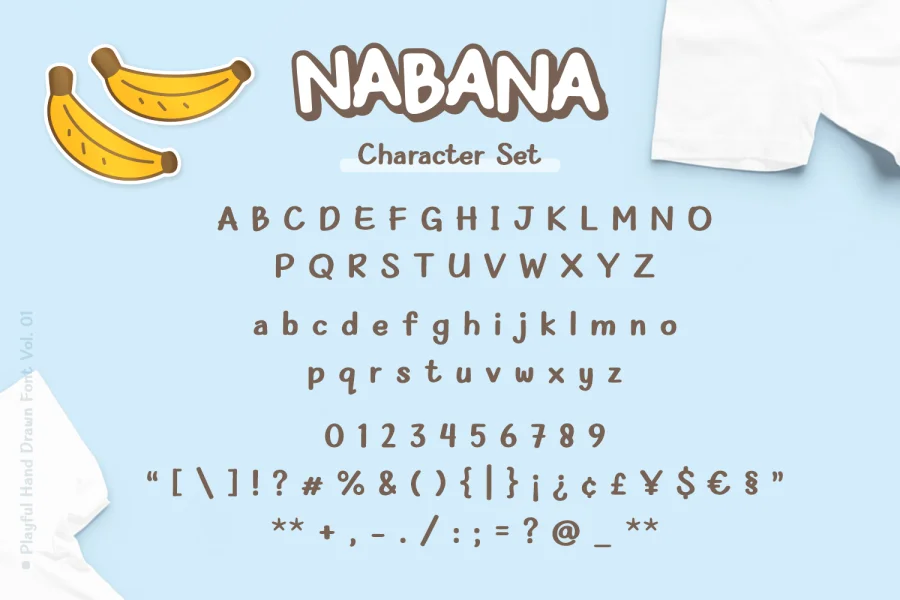 Nabana Font preview 9