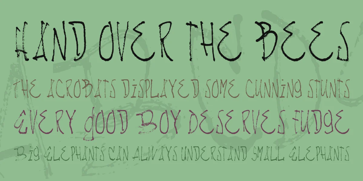 NACHOS & TV Font preview 3