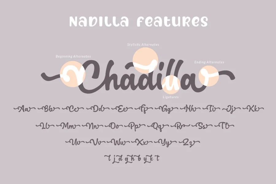 Nadilla Font preview 6