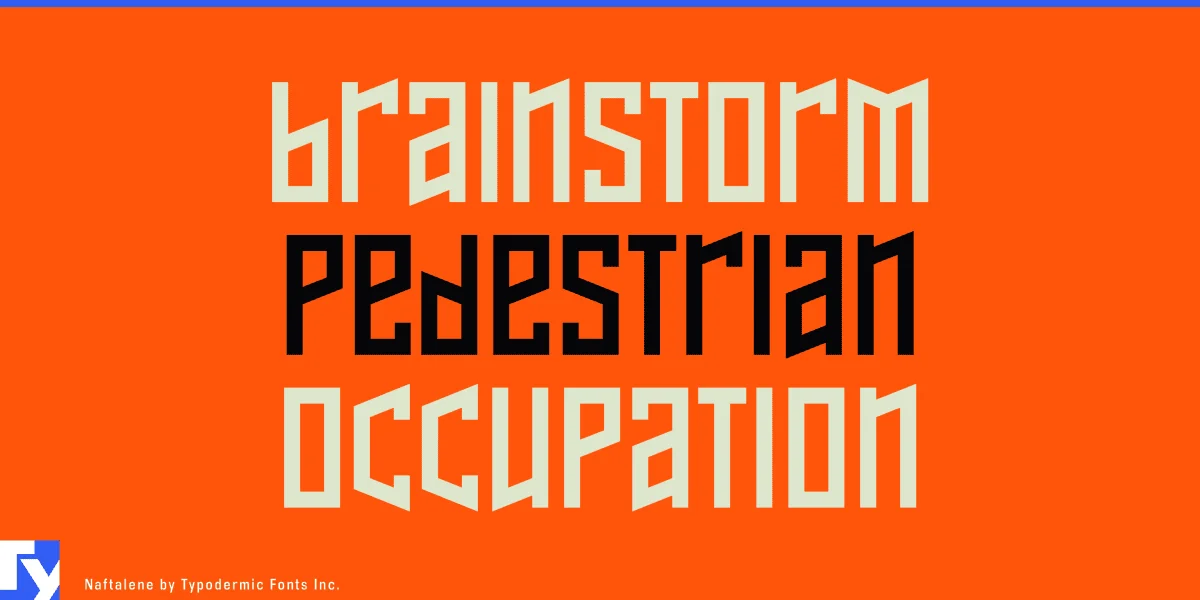 Naftalene Font preview 2