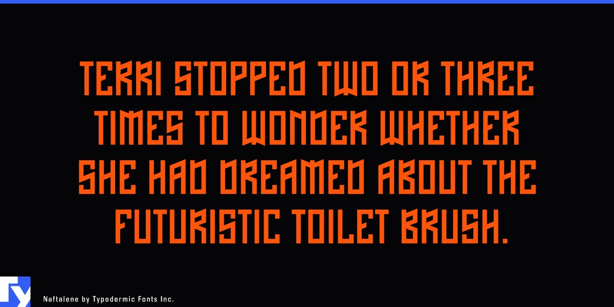 Naftalene Font preview 4