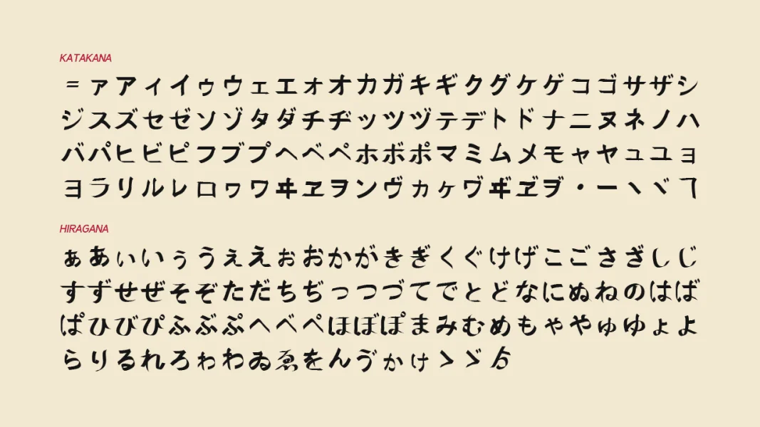Naganoshi Font preview 3