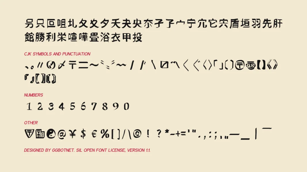 Naganoshi Font preview 7