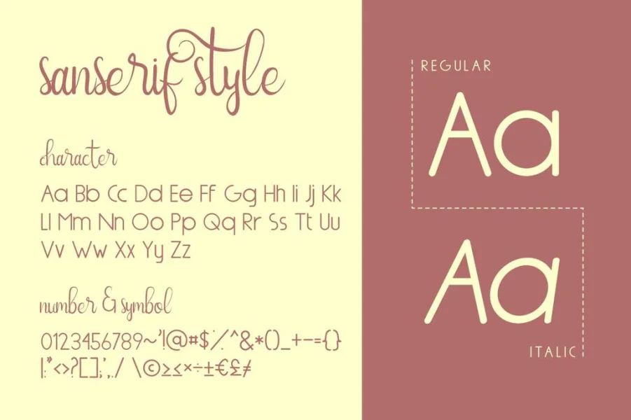 Nairi Amber Demo Font Family preview 5