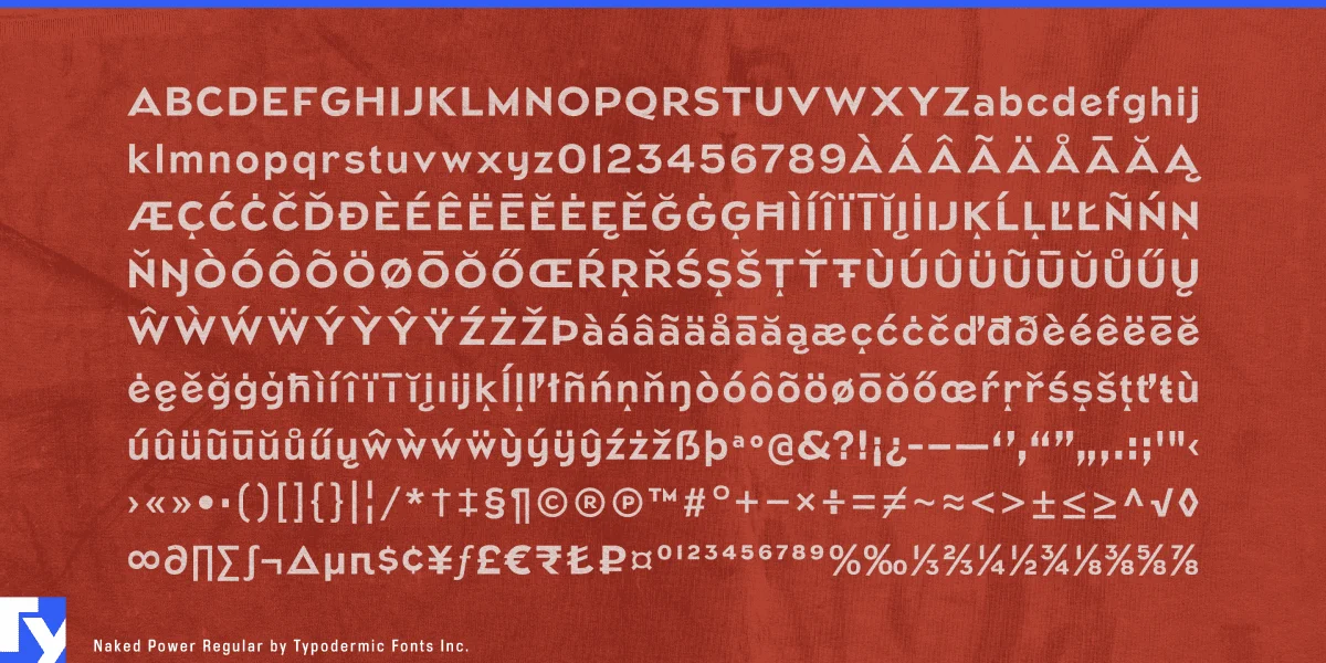 Naked Power Font Family preview 5