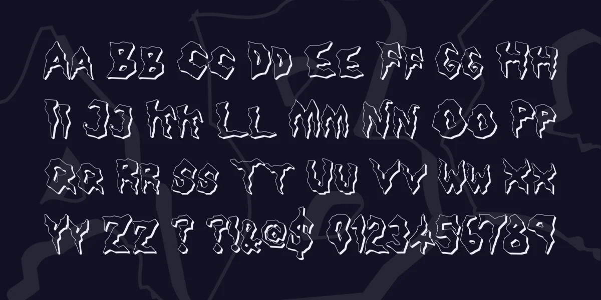 Nameless Harbor Font preview 3