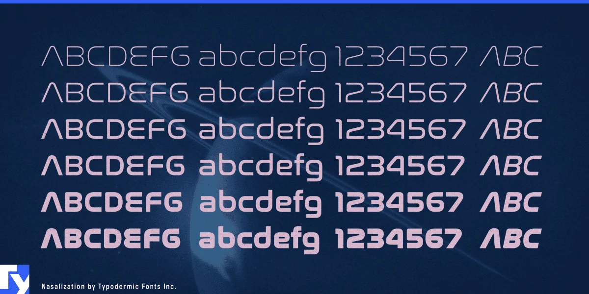Nasalization Font preview 2