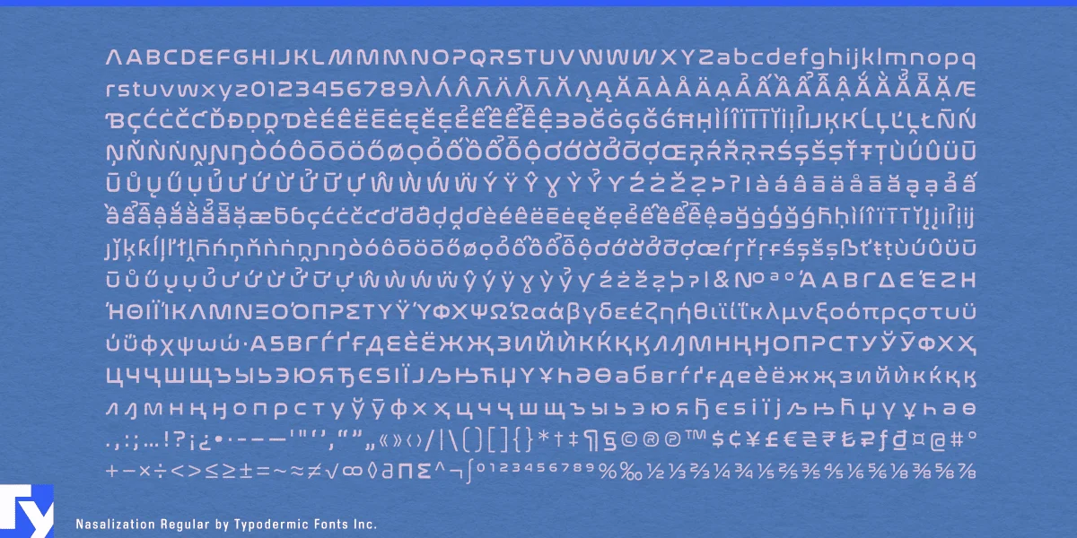 Nasalization Font preview 7