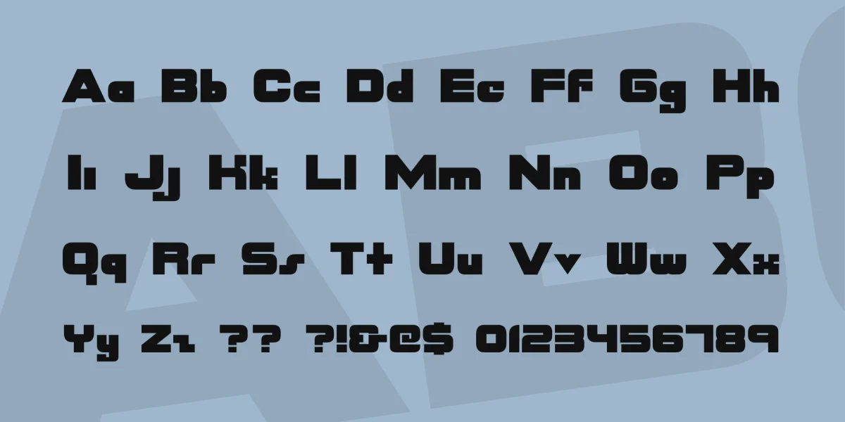 NASDAQER Font preview 3