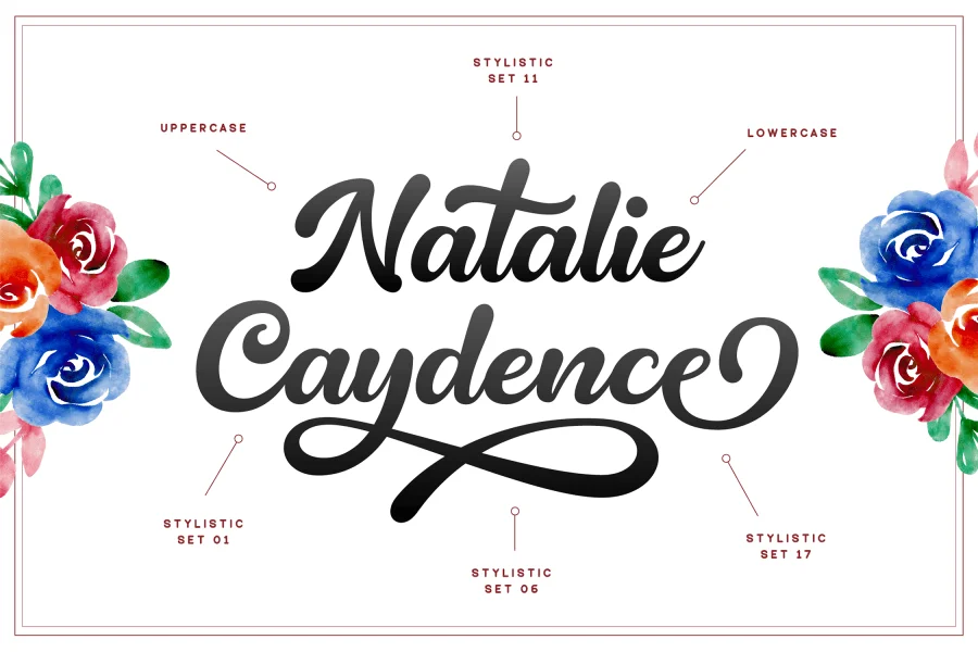 Natalie Caydence Font preview 8