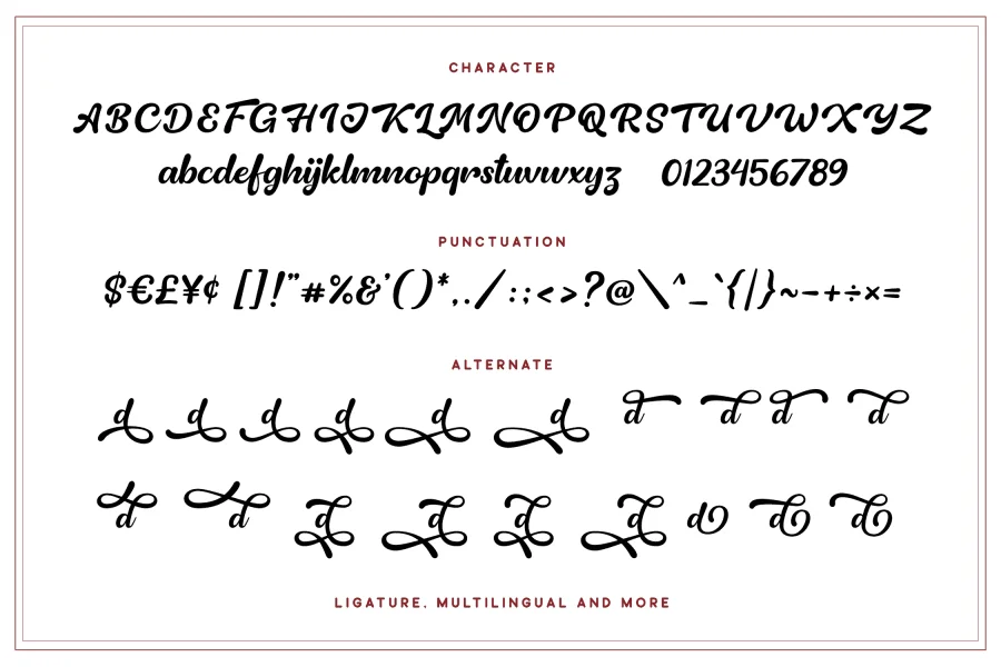 Natalie Caydence Font preview 9