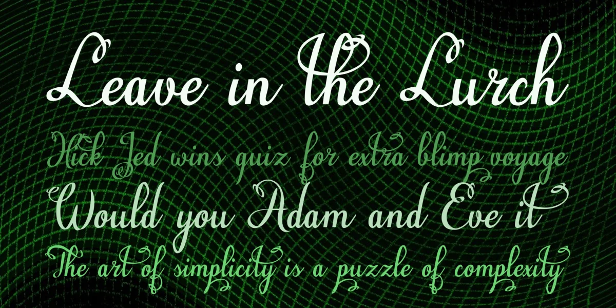 Natyl Font preview 3