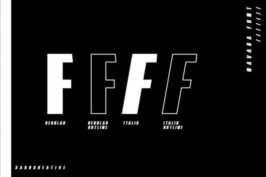 Navada Font Family preview 7