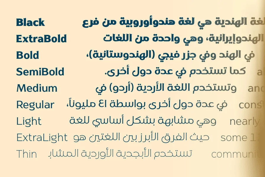 Naveid Arabic DEMO Font Family preview 2