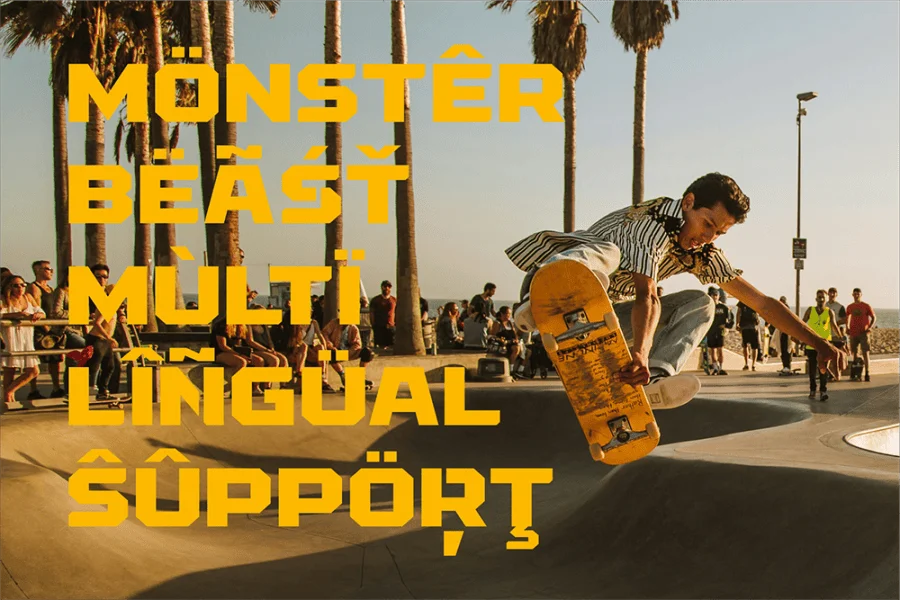 NCL Monster Beast Font preview 11