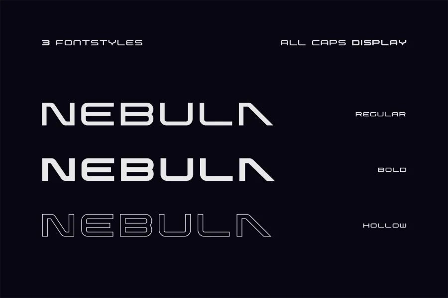 Nebula Font Family preview 3