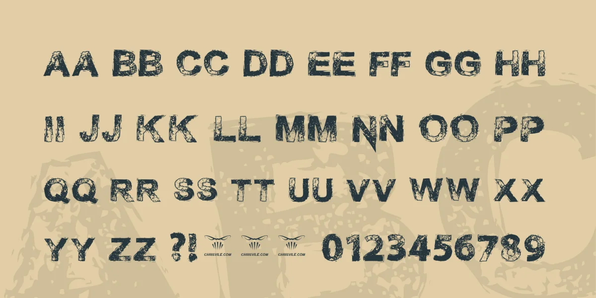 Necrotype Font preview 3