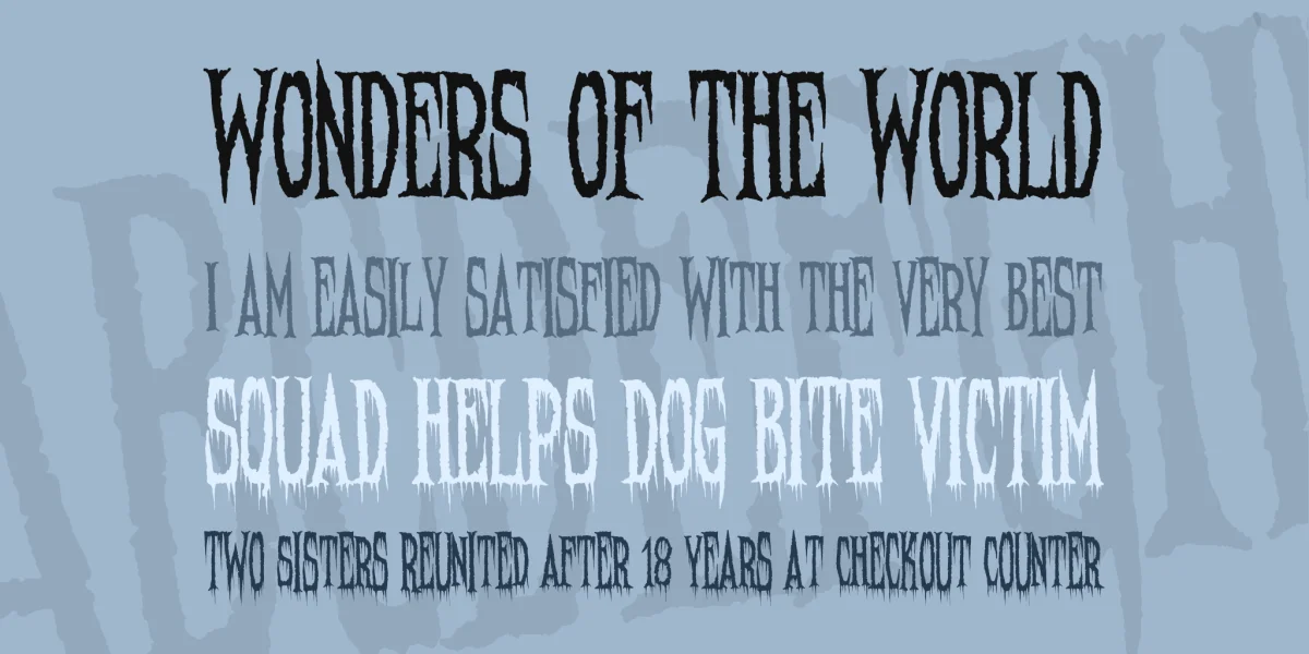 Needleteeth Font Family preview 3