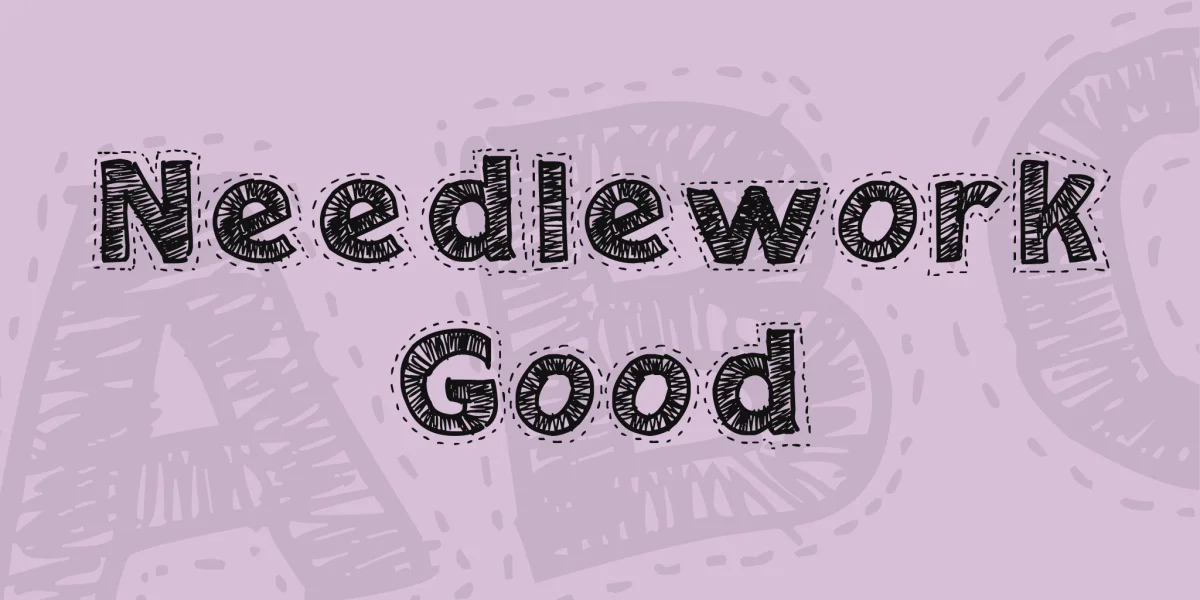 Needlework Good Font preview 2
