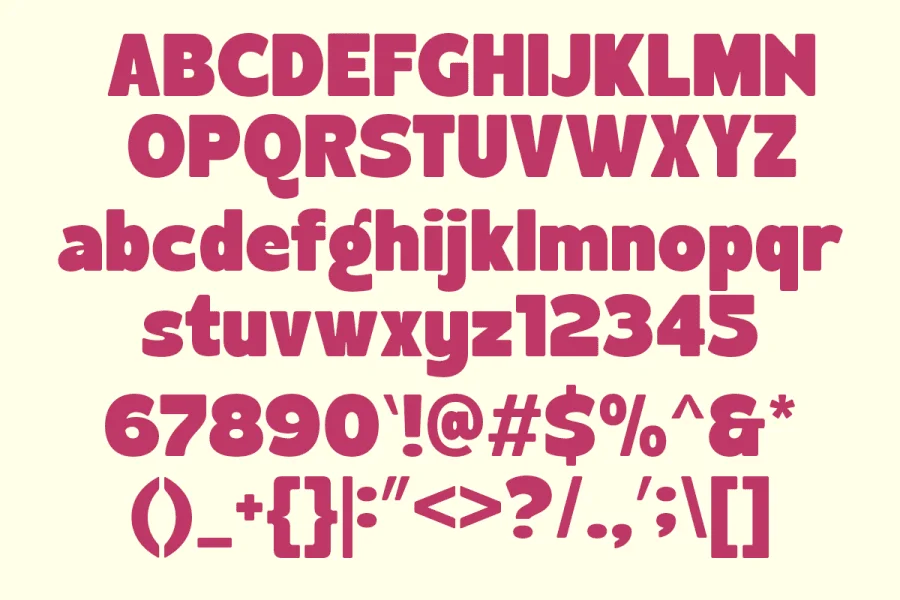 Negula-Demo Font preview 13