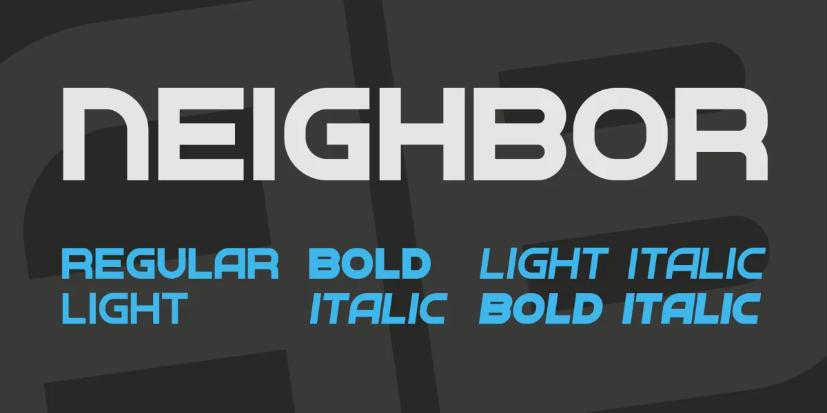 Neighbor Font Family