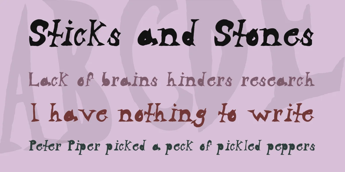 Neighbor's Yard Font preview 2