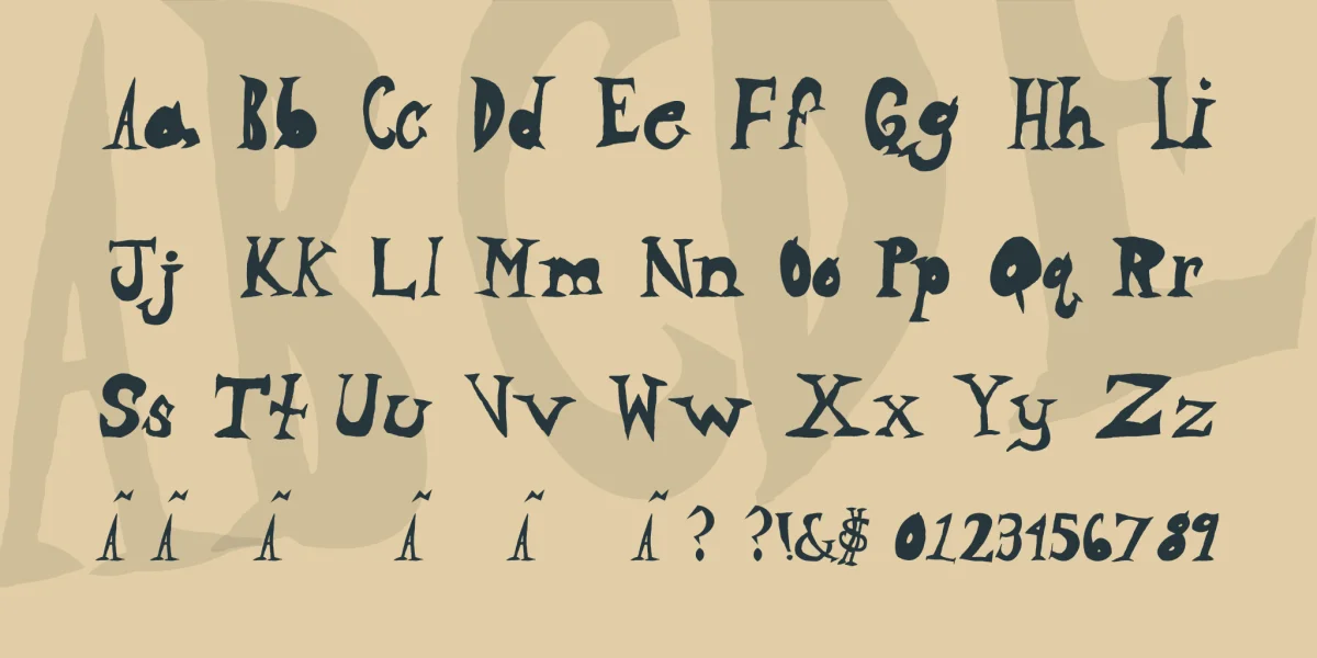 Neighbor's Yard Font preview 3