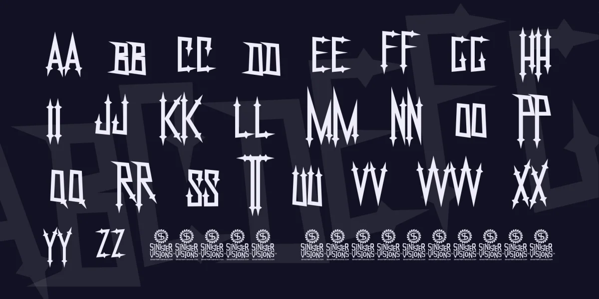 NekroKids Font preview 2