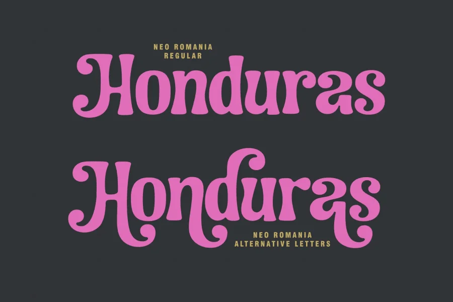 Neo Romania Font preview 3