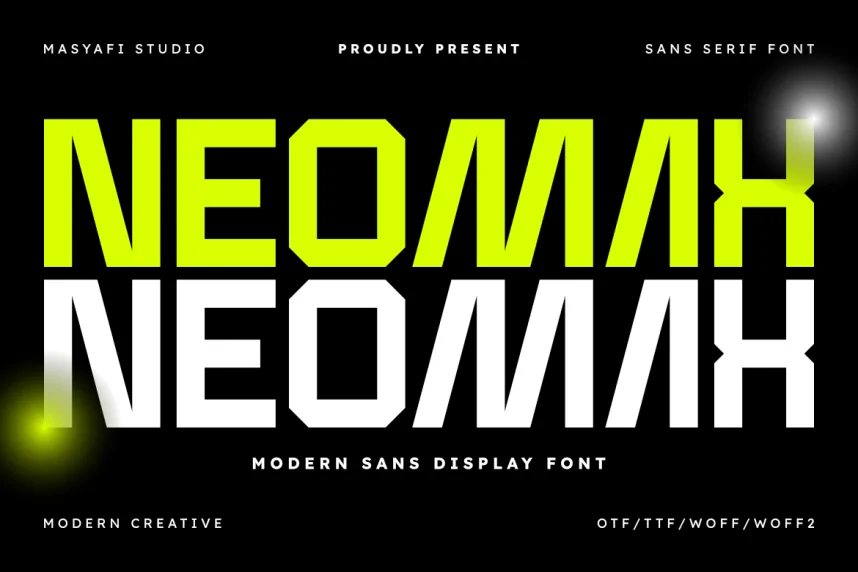 Neomax Font preview 2