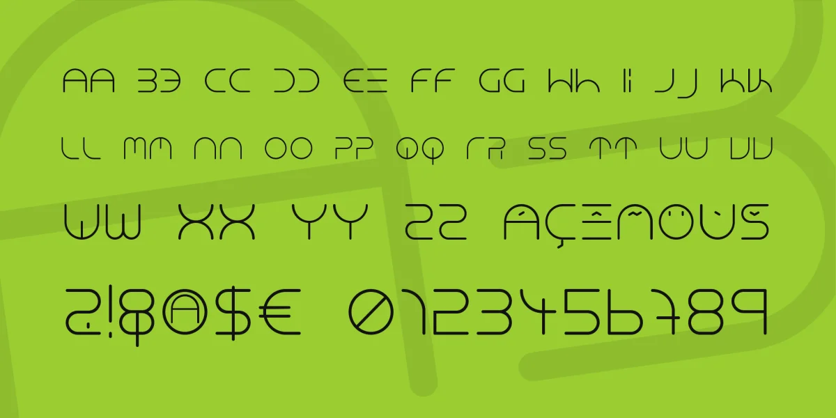NEON CLUB MUSIC Font Family preview 3