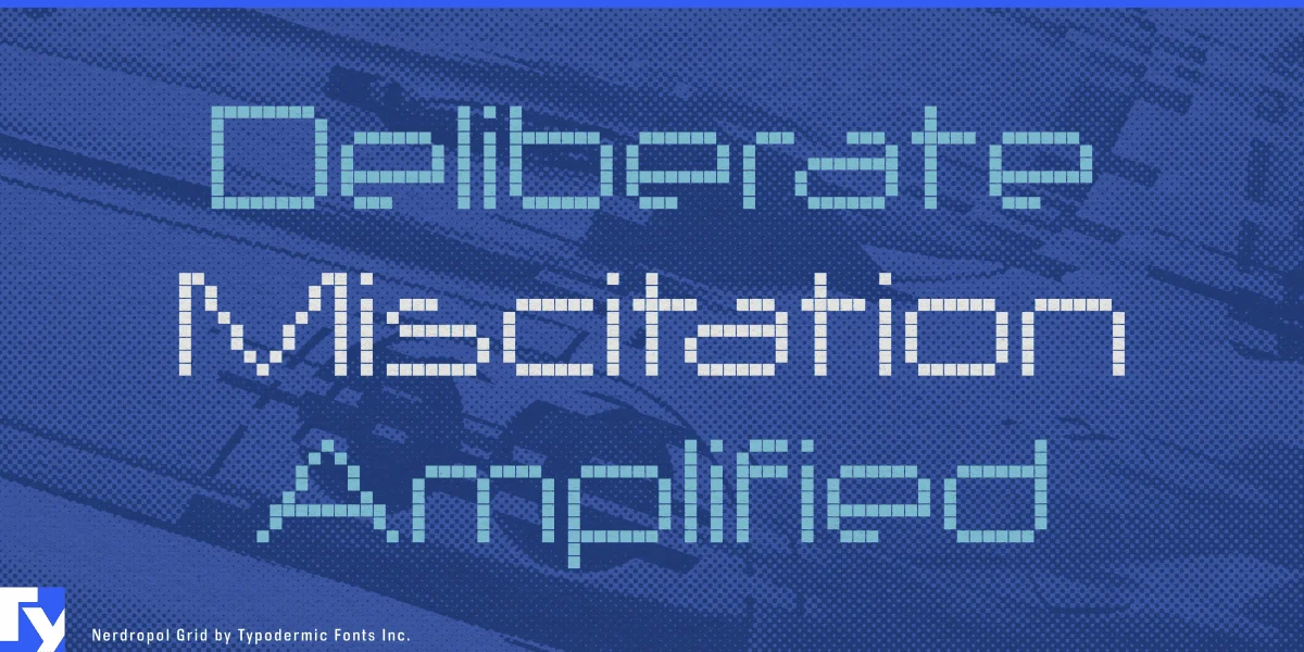 Nerdropol Font preview 3