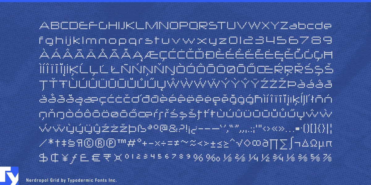 Nerdropol Font preview 5