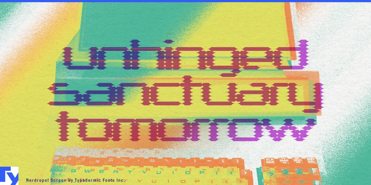 Nerdropol Font preview 6
