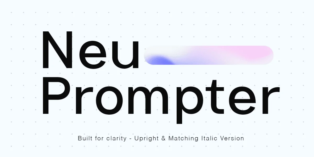 Neu Prompter Font Family