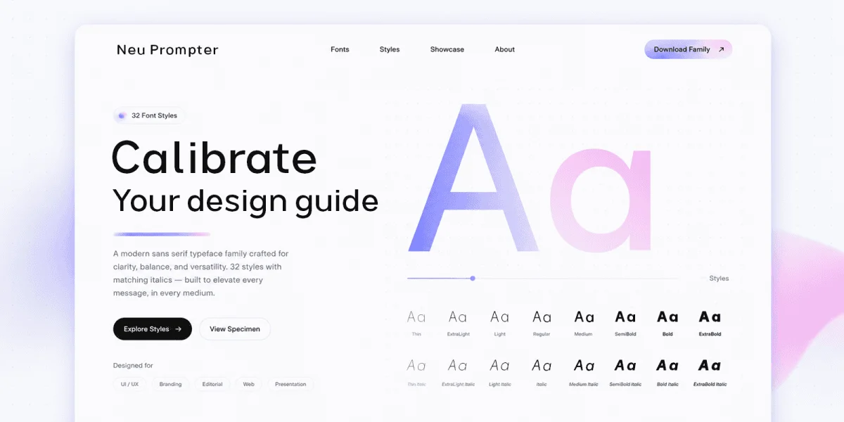 Neu Prompter Font Family preview 7