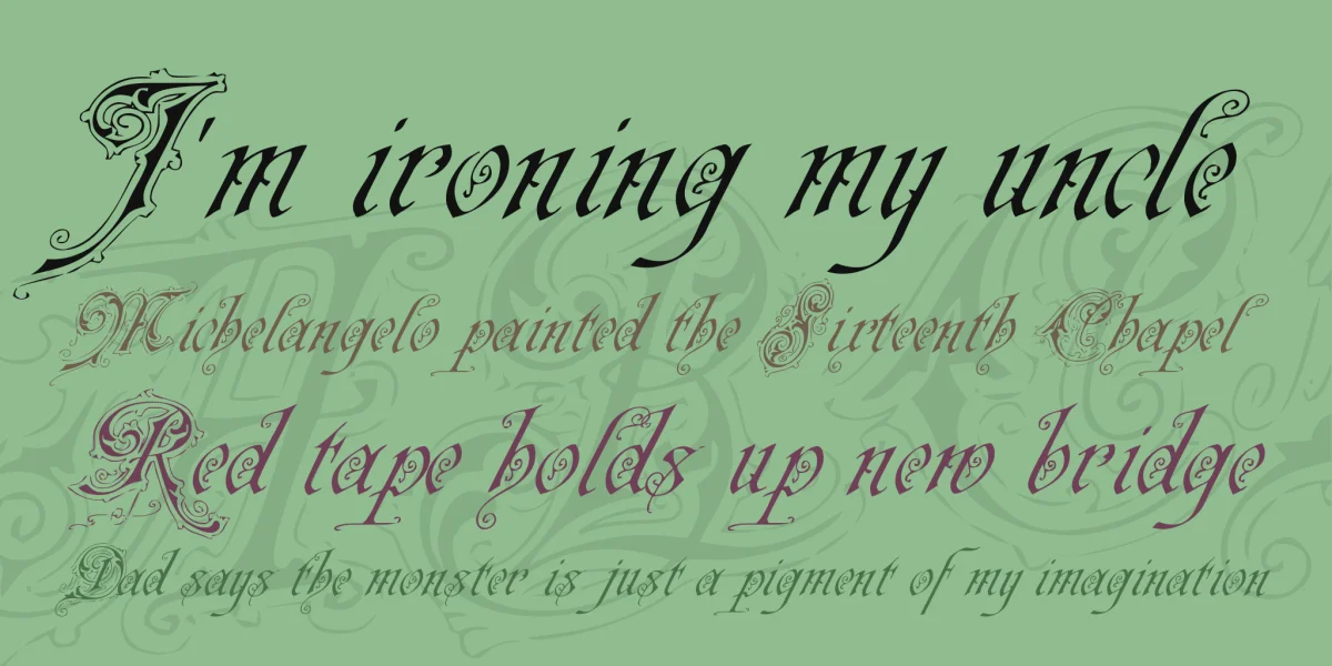 Neue Zier Schrift Font preview 2