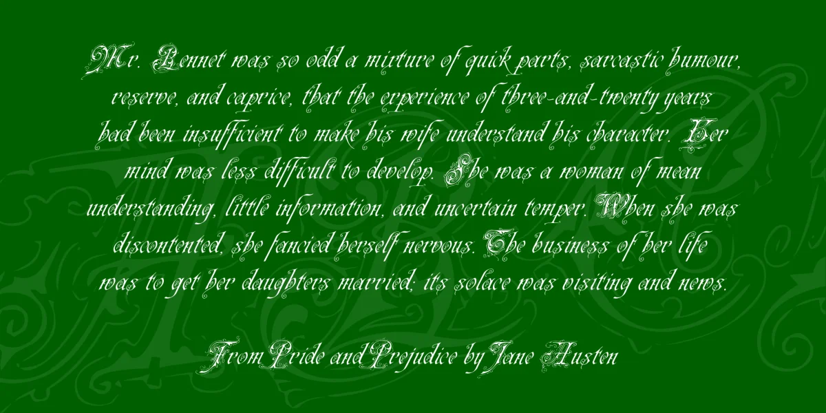 Neue Zier Schrift Font preview 3