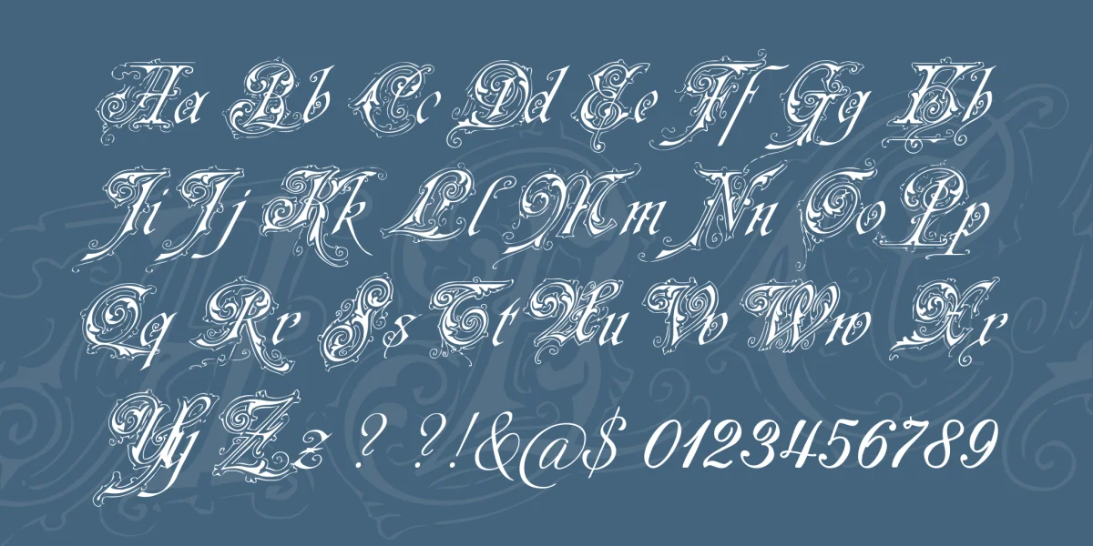 Neue Zier Schrift Font preview 4